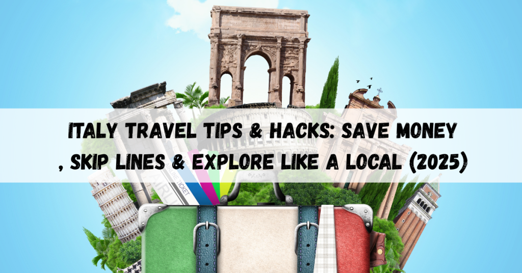 Italy travel tips offering practical advice, budget hacks, and local exploration tips.