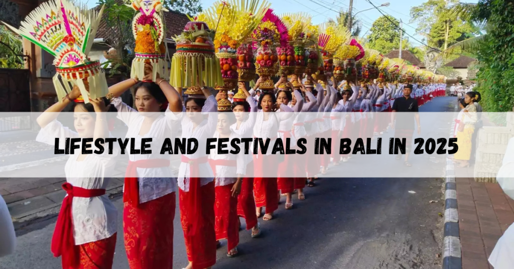 Lifestyle and festivals in Bali highlighting cultural events and traditional island life.