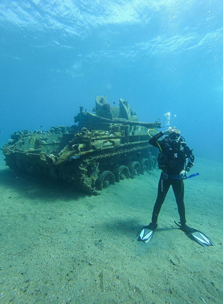 Adventure activities in Jordan in 2025 featuring desert tours, canyoning, and epic outdoor experiences.Diving in the Red Sea at Aqaba