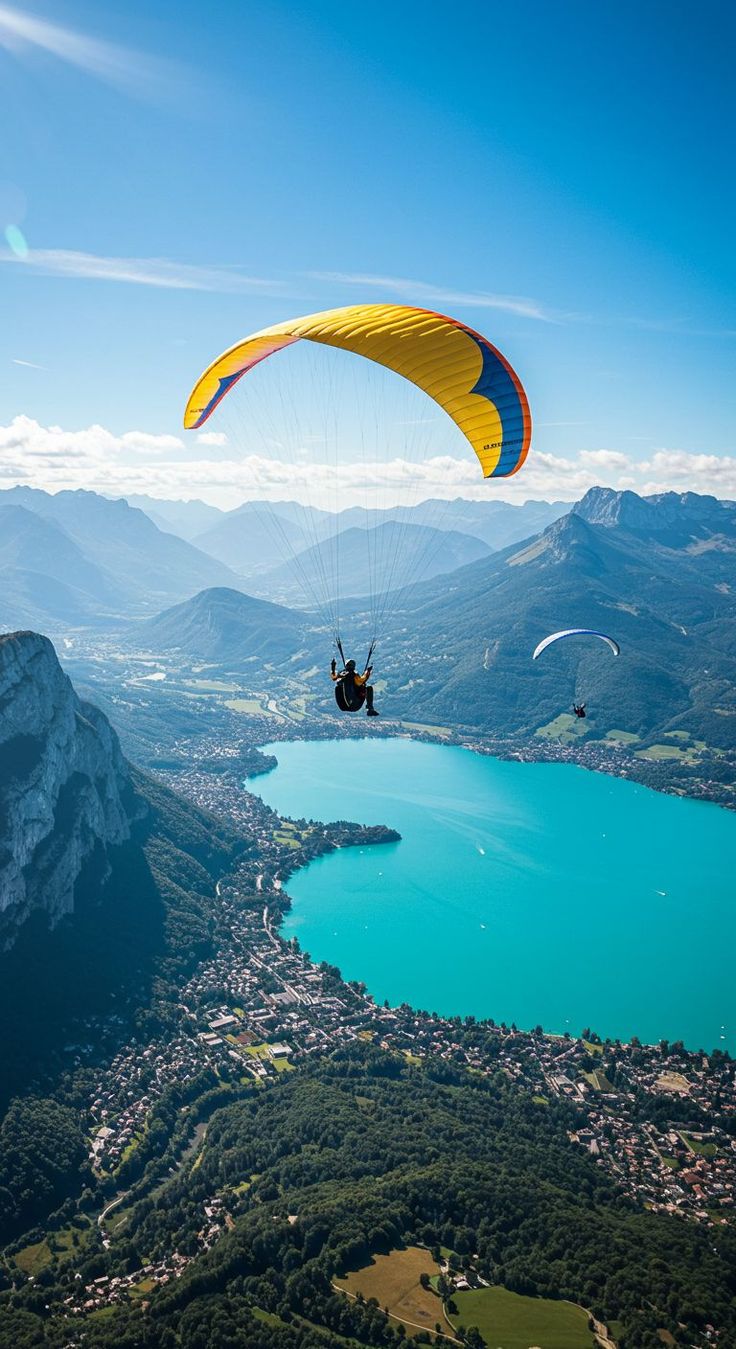 Paragliding Over Lake Garda